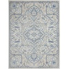 image:imageNourison Home Elation Ivory Brick 2 x 3 Area Rug  Easy Clean Non Shedding Bed Room Living Room Dining Room Kitchen 2 x 3Ivory Blue