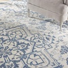 image:imageNourison Home Elation Ivory Brick 2 x 3 Area Rug  Easy Clean Non Shedding Bed Room Living Room Dining Room Kitchen 2 x 3Ivory Blue