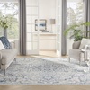 image:imageNourison Home Elation Ivory Brick 2 x 3 Area Rug  Easy Clean Non Shedding Bed Room Living Room Dining Room Kitchen 2 x 3Ivory Blue