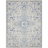 image:imageNourison Home Elation Ivory Brick 2 x 3 Area Rug  Easy Clean Non Shedding Bed Room Living Room Dining Room Kitchen 2 x 3Ivory Blue