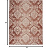 image:imageNourison Home Elation Ivory Grey 2 x 3 Area Rug  Easy Clean Non Shedding Bed Room Living Room Dining Room Kitchen 2 x 3Brick Ivory