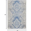 image:imageNourison Home Elation Ivory Grey 2 x 3 Area Rug  Easy Clean Non Shedding Bed Room Living Room Dining Room Kitchen 2 x 3Ivory Blue