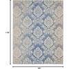 image:imageNourison Home Elation Ivory Grey 2 x 3 Area Rug  Easy Clean Non Shedding Bed Room Living Room Dining Room Kitchen 2 x 3Ivory Blue