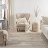 image:imageNourison Home Elation Ivory Grey 2 x 3 Area Rug  Easy Clean Non Shedding Bed Room Living Room Dining Room Kitchen 2 x 3Ivory Grey