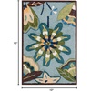 image:imageNourison Home Fantasy Aqua 19 x 29 Area Rug  Easy Clean Non Shedding Bed Room Living Room Dining Room Kitchen 2 x 3Aqua