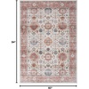 image:imageNourison Home Fulton Beige Multicolor 2 x 3 Area Rug  Easy Clean Non Shedding Bed Room Living Room Dining Room Kitchen 2 x 3Beige Multicolor