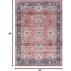 image:imageNourison Home Fulton Beige Multicolor 2 x 3 Area Rug  Easy Clean Non Shedding Bed Room Living Room Dining Room Kitchen 2 x 3Brick