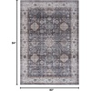 image:imageNourison Home Fulton Beige Multicolor 2 x 3 Area Rug  Easy Clean Non Shedding Bed Room Living Room Dining Room Kitchen 2 x 3Charcoal