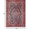 image:imageNourison Home Fulton Red 2 x 3 Area Rug  Easy Clean Non Shedding Bed Room Living Room Dining Room Kitchen 2 x 3Red