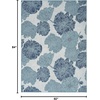 image:imageNourison Home Garden Oasis Natural 3 x 5 Area Rug  Easy Clean Non Shedding Bed Room Living Room Dining Room Kitchen 3 x 5Blue