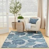 image:imageNourison Home Garden Oasis Natural 3 x 5 Area Rug  Easy Clean Non Shedding Bed Room Living Room Dining Room Kitchen 3 x 5Blue
