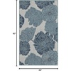 image:imageNourison Home Garden Oasis Natural 3 x 5 Area Rug  Easy Clean Non Shedding Bed Room Living Room Dining Room Kitchen 3 x 5Blue