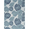 image:imageNourison Home Garden Oasis Natural 3 x 5 Area Rug  Easy Clean Non Shedding Bed Room Living Room Dining Room Kitchen 3 x 5Blue