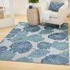 image:imageNourison Home Garden Oasis Natural 3 x 5 Area Rug  Easy Clean Non Shedding Bed Room Living Room Dining Room Kitchen 3 x 5Blue