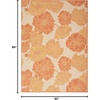 image:imageNourison Home Garden Oasis Natural 3 x 5 Area Rug  Easy Clean Non Shedding Bed Room Living Room Dining Room Kitchen 3 x 5Coral