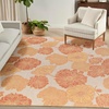 image:imageNourison Home Garden Oasis Natural 3 x 5 Area Rug  Easy Clean Non Shedding Bed Room Living Room Dining Room Kitchen 3 x 5Coral