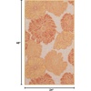 image:imageNourison Home Garden Oasis Natural 3 x 5 Area Rug  Easy Clean Non Shedding Bed Room Living Room Dining Room Kitchen 3 x 5Coral