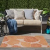 image:imageNourison Home Garden Oasis Natural 3 x 5 Area Rug  Easy Clean Non Shedding Bed Room Living Room Dining Room Kitchen 3 x 5Coral