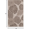 image:imageNourison Home Garden Oasis Natural 3 x 5 Area Rug  Easy Clean Non Shedding Bed Room Living Room Dining Room Kitchen 3 x 5Natural