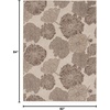 image:imageNourison Home Garden Oasis Natural 3 x 5 Area Rug  Easy Clean Non Shedding Bed Room Living Room Dining Room Kitchen 3 x 5Natural