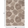 image:imageNourison Home Garden Oasis Natural 3 x 5 Area Rug  Easy Clean Non Shedding Bed Room Living Room Dining Room Kitchen 3 x 5Natural
