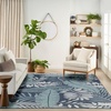 image:imageNourison Home Garden Oasis Navy 3 x 5 Area Rug  Easy Clean Non Shedding Bed Room Living Room Dining Room Kitchen 3 x 5Navy