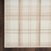 image:imageNourison Home Grafix Red 3 x 5 Area Rug Modern Plaid Bed Room Living Room Dining Room Kitchen Easy Clean Non Shedding 3x5Ivory Beige