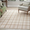 image:imageNourison Home Grafix Red 3 x 5 Area Rug Modern Plaid Bed Room Living Room Dining Room Kitchen Easy Clean Non Shedding 3x5Ivory Beige