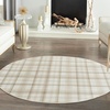 image:imageNourison Home Grafix Red 3 x 5 Area Rug Modern Plaid Bed Room Living Room Dining Room Kitchen Easy Clean Non Shedding 3x5Ivory Beige