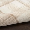 image:imageNourison Home Grafix Red 3 x 5 Area Rug Modern Plaid Bed Room Living Room Dining Room Kitchen Easy Clean Non Shedding 3x5Ivory Beige
