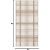 image:imageNourison Home Grafix Red 3 x 5 Area Rug Modern Plaid Bed Room Living Room Dining Room Kitchen Easy Clean Non Shedding 3x5Ivory Beige