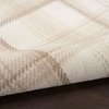 image:imageNourison Home Grafix Red 3 x 5 Area Rug Modern Plaid Bed Room Living Room Dining Room Kitchen Easy Clean Non Shedding 3x5Ivory Beige