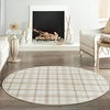 image:imageNourison Home Grafix Red 3 x 5 Area Rug Modern Plaid Bed Room Living Room Dining Room Kitchen Easy Clean Non Shedding 3x5Ivory Beige
