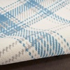 image:imageNourison Home Grafix Red 3 x 5 Area Rug Modern Plaid Bed Room Living Room Dining Room Kitchen Easy Clean Non Shedding 3x5Ivory Blue