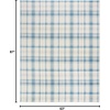 image:imageNourison Home Grafix Red 3 x 5 Area Rug Modern Plaid Bed Room Living Room Dining Room Kitchen Easy Clean Non Shedding 3x5Ivory Blue