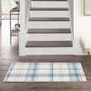 image:imageNourison Home Grafix Red 3 x 5 Area Rug Modern Plaid Bed Room Living Room Dining Room Kitchen Easy Clean Non Shedding 3x5Ivory Blue