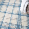 image:imageNourison Home Grafix Red 3 x 5 Area Rug Modern Plaid Bed Room Living Room Dining Room Kitchen Easy Clean Non Shedding 3x5Ivory Blue