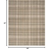 image:imageNourison Home Grafix Red 3 x 5 Area Rug Modern Plaid Bed Room Living Room Dining Room Kitchen Easy Clean Non Shedding 3x5Olive