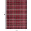 image:imageNourison Home Grafix Red 3 x 5 Area Rug Modern Plaid Bed Room Living Room Dining Room Kitchen Easy Clean Non Shedding 3x5Red