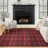 image:imageNourison Home Grafix Red 3 x 5 Area Rug Modern Plaid Bed Room Living Room Dining Room Kitchen Easy Clean Non Shedding 3x5Red