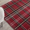 image:imageNourison Home Grafix Red 3 x 5 Area Rug Modern Plaid Bed Room Living Room Dining Room Kitchen Easy Clean Non Shedding 3x5Red