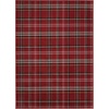 image:imageNourison Home Grafix Red 3 x 5 Area Rug Modern Plaid Bed Room Living Room Dining Room Kitchen Easy Clean Non Shedding 3x5Red