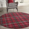 image:imageNourison Home Grafix Red 3 x 5 Area Rug Modern Plaid Bed Room Living Room Dining Room Kitchen Easy Clean Non Shedding 3x5Red