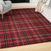 image:imageNourison Home Grafix Red 3 x 5 Area Rug Modern Plaid Bed Room Living Room Dining Room Kitchen Easy Clean Non Shedding 3x5Red