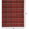 image:imageNourison Home Grafix Red 3 x 5 Area Rug Modern Plaid Bed Room Living Room Dining Room Kitchen Easy Clean Non Shedding 3x5Red