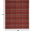 image:imageNourison Home Grafix Red 3 x 5 Area Rug Modern Plaid Bed Room Living Room Dining Room Kitchen Easy Clean Non Shedding 3x5Red