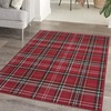 image:imageNourison Home Grafix Red 3 x 5 Area Rug Modern Plaid Bed Room Living Room Dining Room Kitchen Easy Clean Non Shedding 3x5Red
