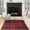 image:imageNourison Home Grafix Red 3 x 5 Area Rug Modern Plaid Bed Room Living Room Dining Room Kitchen Easy Clean Non Shedding 3x5Red