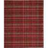 image:imageNourison Home Grafix Red 3 x 5 Area Rug Modern Plaid Bed Room Living Room Dining Room Kitchen Easy Clean Non Shedding 3x5Red