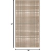image:imageNourison Home Grafix Red 3 x 5 Area Rug Modern Plaid Bed Room Living Room Dining Room Kitchen Easy Clean Non Shedding 3x5Taupe